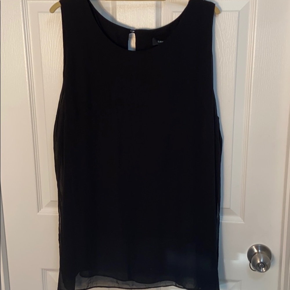 Karen Kane Black flowy top